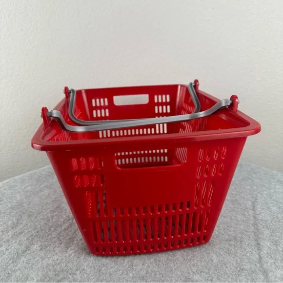 H-E-B Red Plastic Kids Shopping Basket - Picture 2 of 6